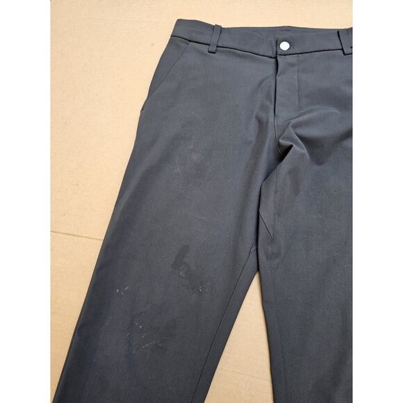 Lululemon Mens commission Pants 32x31 Black slim Warpstreme Stretch LM5710S - Picture 4 of 16